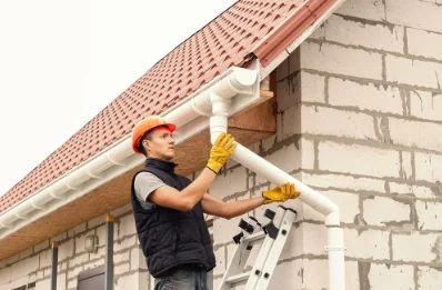 Pose et remplacement de gouttières à Abos